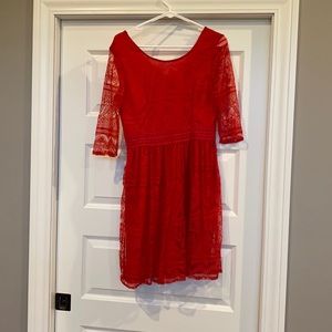 Red Lace Dress